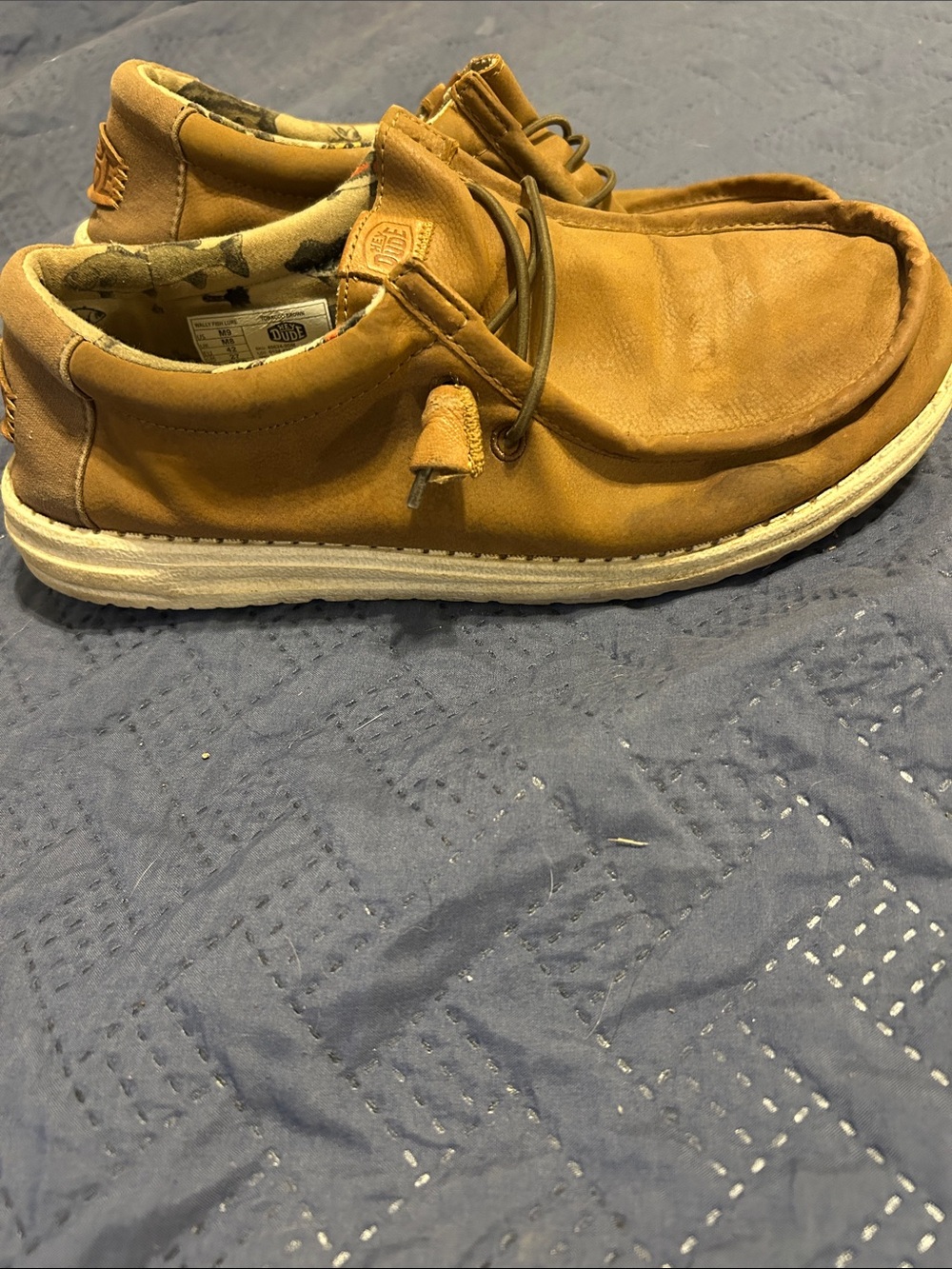 Hey Dude Men's Slip-On Loafers in Tan